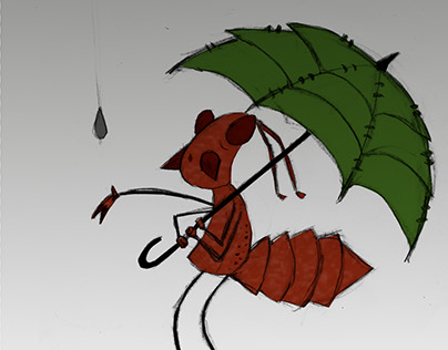 Ant Under Umbrella