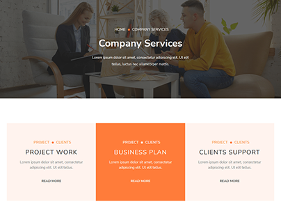 Business Services Landing Page