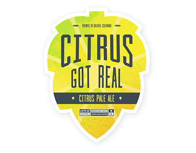 Citrus Got Real - Beer Label Design
