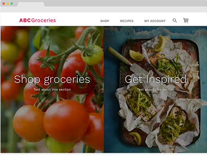 ABC Groceries: an online shop with a recipe community