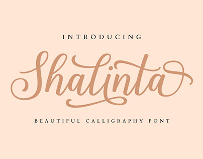 FREE | Shalinta Modern Calligraphy Font