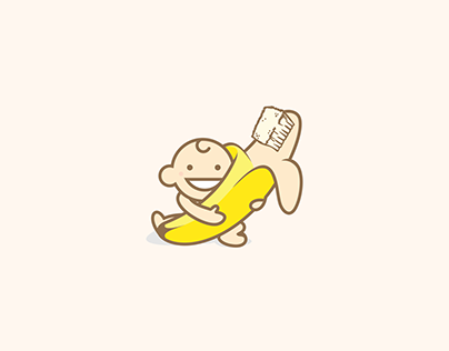 Baby banana tooth brush