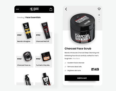 Grooming E-commerce App Design