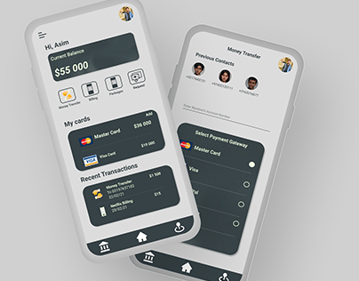 Light UI Design for Ebank mobile application