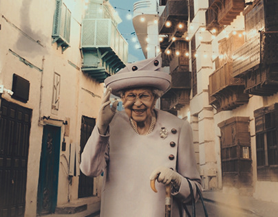 Queen Elizabeth in Jeddah