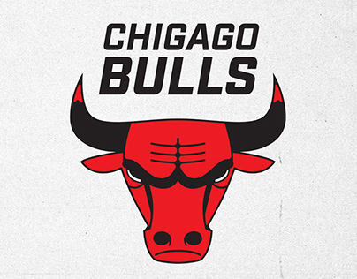 Chicago Bulls brand logo refresh concept