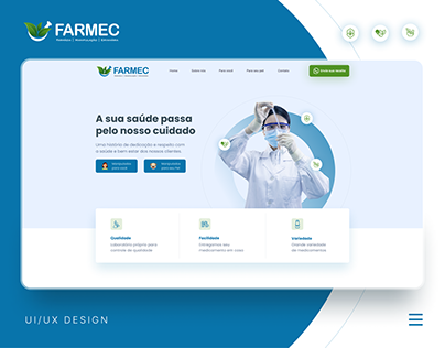 Farmec - UI Design Landing Page