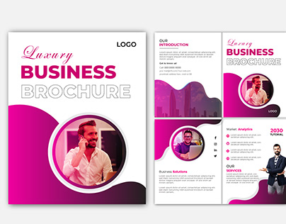 Creative Noticeable Business Bi Fold Brochure Design