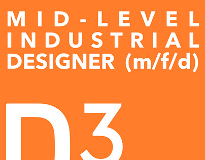 Job Offer: Mid-Level Industrial Designer (m/f/d)