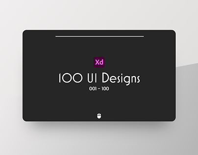 100 UI Designs with XD