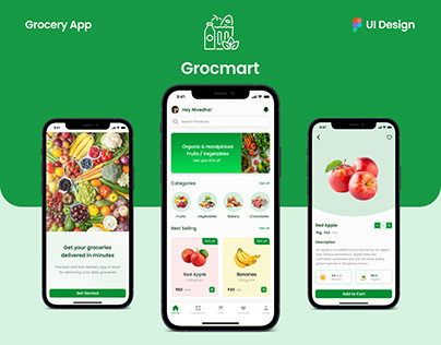 Grocmart | Online Grocery Shopping App | UI Design
