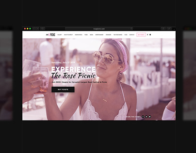 The Rose Picnic - Festival Website Redesign