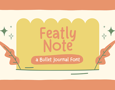 Featly Note - a Bullet Journal Font