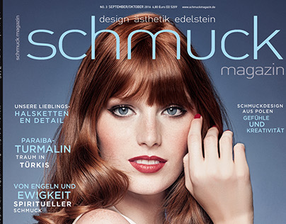 "Red Hair + Blue Ayes" / Schmuckmagazin 03/2016