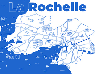 Map of La Rochelle, France