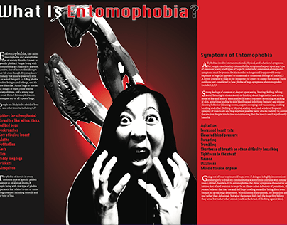 design of magazine's article " Entophobia "
