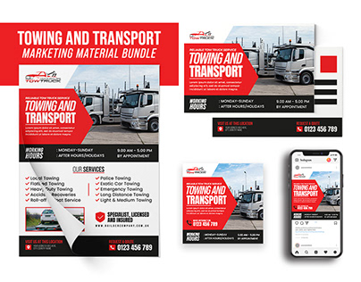 Towing and Transport Marketing Material Bundle
