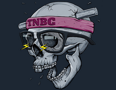 Skull t-shirt design for Tough Nerd Barbell Club