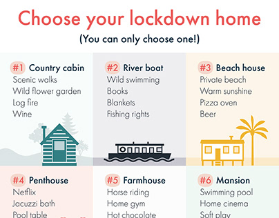 Social content - Choose your lockdown home
