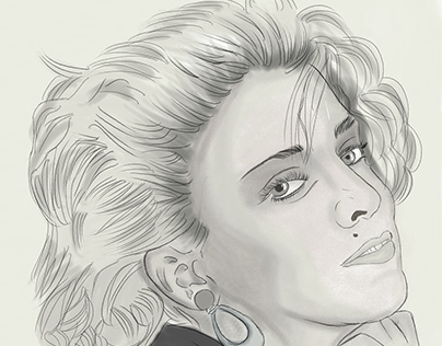 Madonna art portrait for a fan website