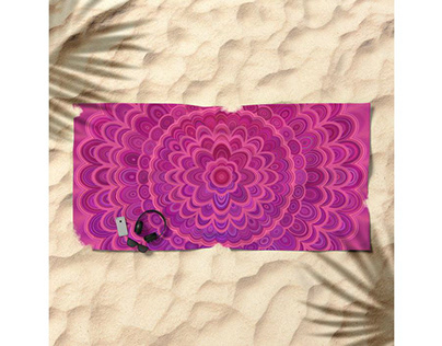 Love Mandala Beach Towel