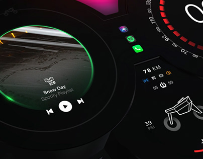 Apple MotoPlay Motorcycle Dashboard Concept