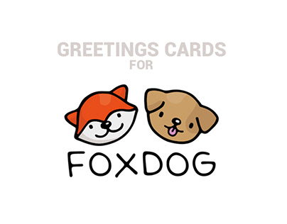 FOXDOG #2 | Illustrated Greetings Cards