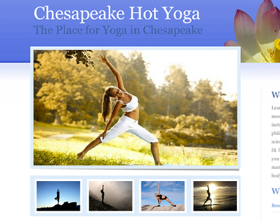 Chesapeake Hot Yoga Website