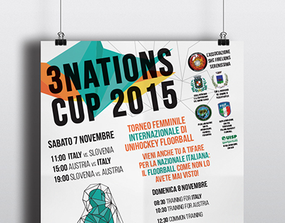 Flyer for 3 Nations Cup 2015