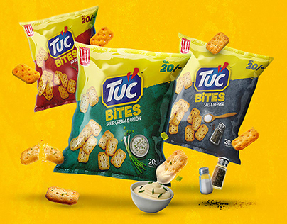 TUC Bites – Keyvisuals & Packaging