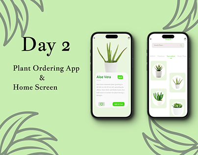Day 2: Plant Ordering App & Home Screen