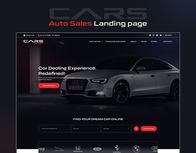 Car Selling Landing Page