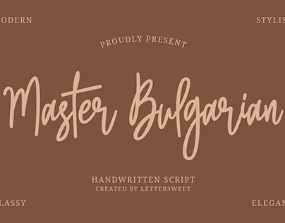 Master Bulgarian - Signature Script Font