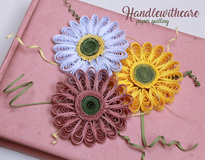 welcome spring, my quilling gerbera