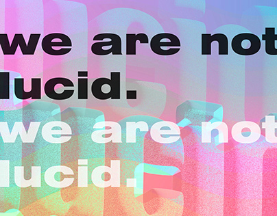 we are not lucid.
