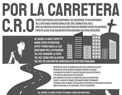 C.R.O - Por la carretera l Poster