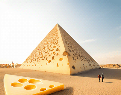 A cheesy pyramid
