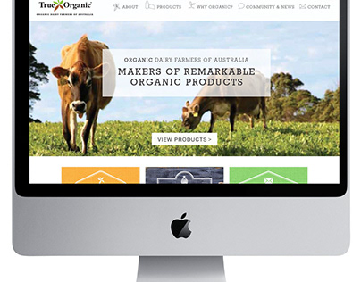 Organic Dairy farmers Website Design