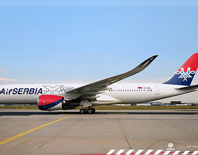 Air Serbia Airbus A350 XWB Livery concept
