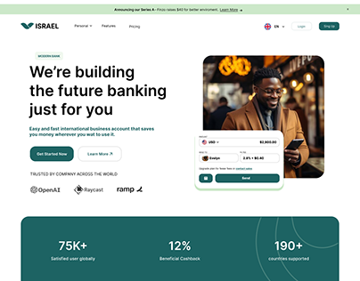 banking website design