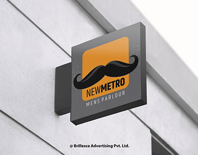 Logo Design : New Metro Mens Parlour