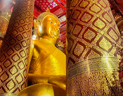 Big buddha, Phanan Choeng temple , Ayutthaya