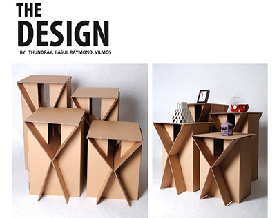 Cardboard Pedestal Design