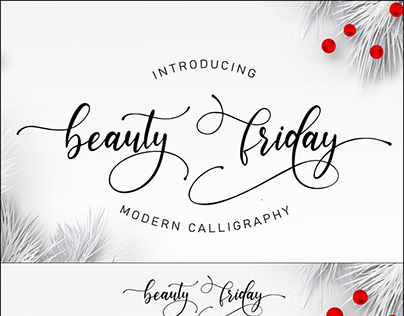 Beauty Friday Script Font Free Download.