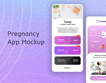 Pregnancy App Mockup