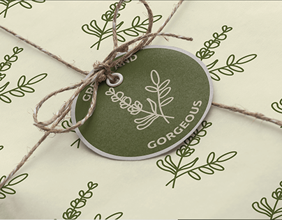 Natural cosmetics logo and identity for Green&Gorgeous