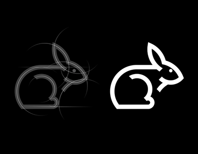 Rabbit logo grid