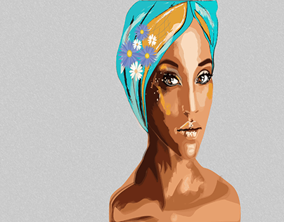girl in a headscarf