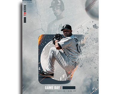 Project thumbnail - Sport Poster | baseball poster | free psd