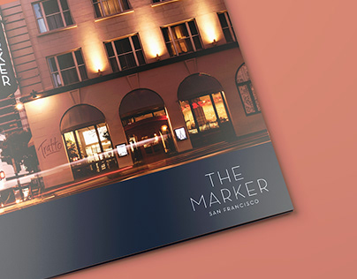 The Marker hotel brochure design